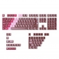 Red Flame Dream 119+35 Keys PBT+PC Clear Cherry Profile Keycaps Set for MX Keyboard